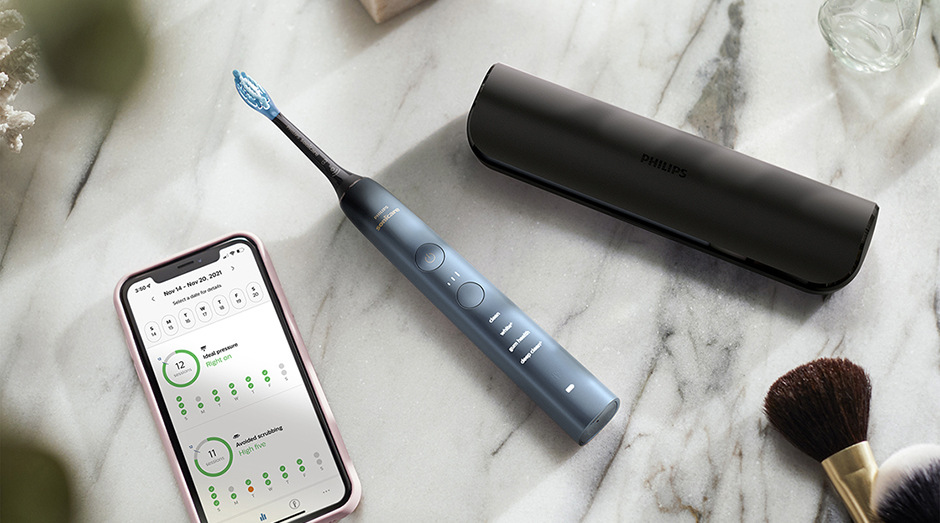 Zubná kefka Philips Sonicare DiamondClean HX9911/88 čierna/modrá Zubná kefka Philips Sonicare DiamondClean HX9911/88 čierna/modrá
