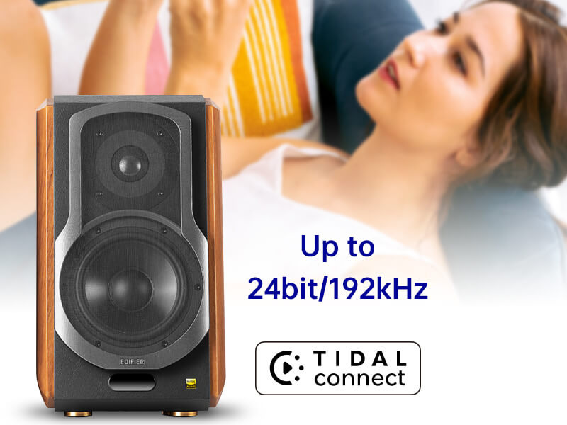 Reproduktory Edifier S1000 W,WI-FI (2 ks) hnedé