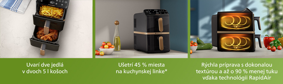 Fritéza teplovzdušná Philips NA462/70 4000 Series na kuchynskej linke