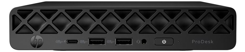 PC mini HP ProDesk 4 Mini G1i AI čierny Predný pohľad na PC mini HP ProDesk 4 Mini G1i AI