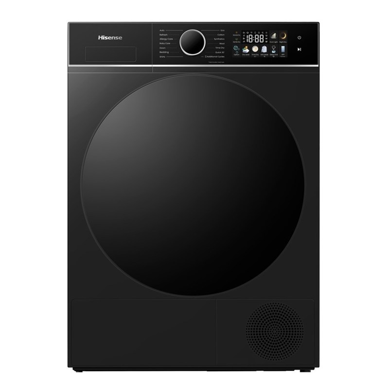 Sušička bielizne Hisense DH3I802BBCD, čierna farba