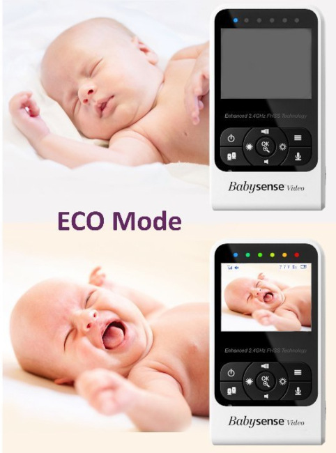 Sada Babysense Bundle monitor dychu + detská pestúnka biela Babysense Bundle dětská chůvička