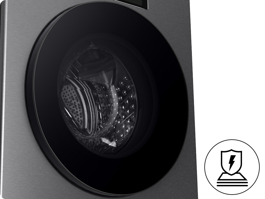 Práčka Samsung Bespoke WF90F09C4SU4 strieborná Dvierka práčky Samsung WF90F09C4SU4 z tvrdeného skla