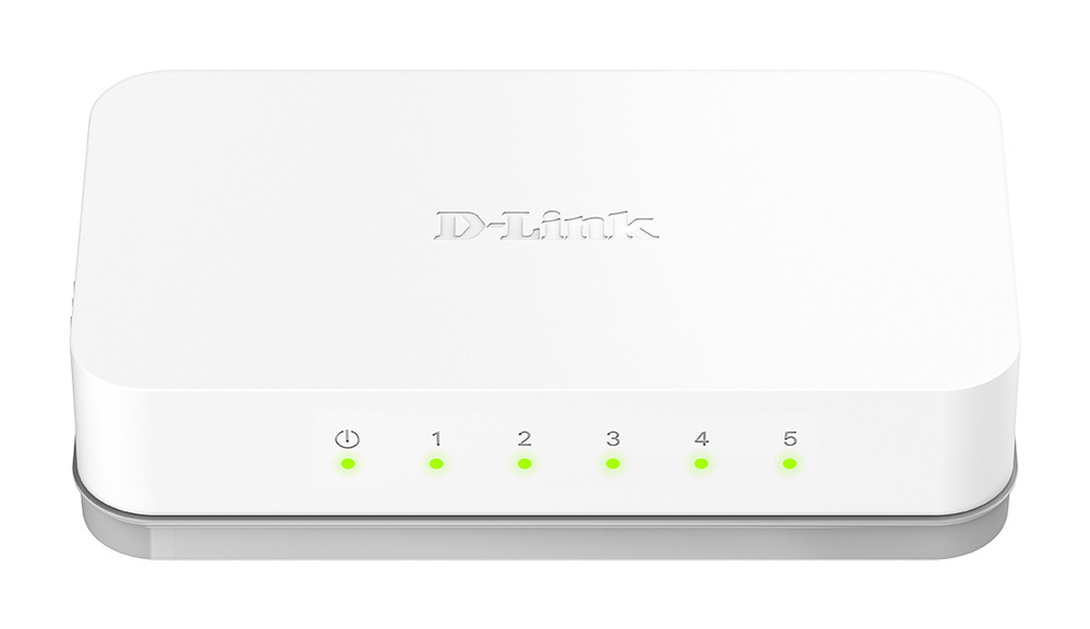 Switch D-Link GO-SW-5E sivý/biely