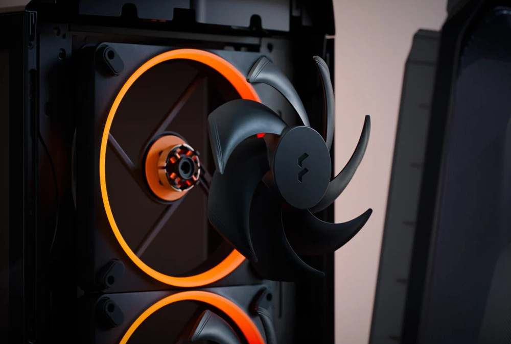 Skriňa FRACTAL DESIGN Meshify 3 XL TG vsádza na výkonné ventilátory