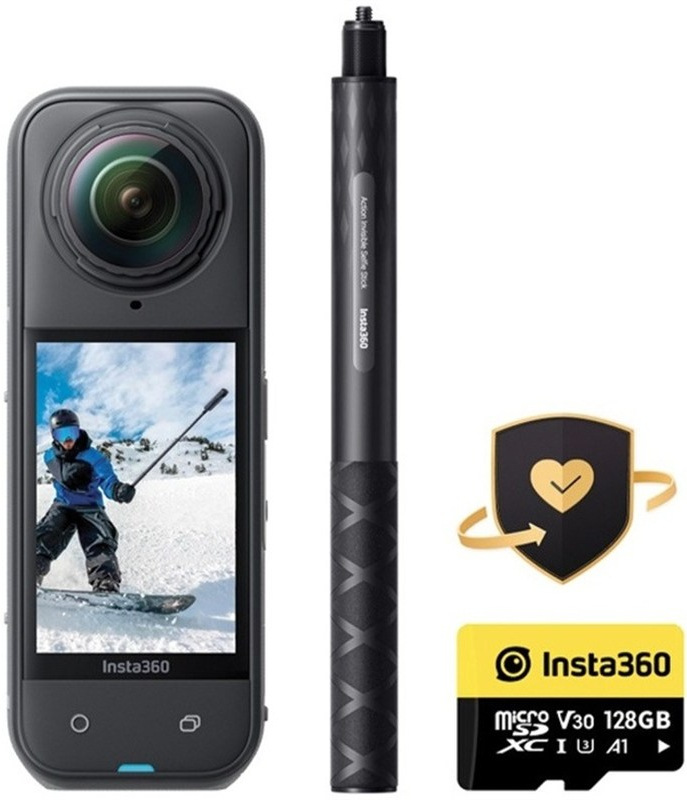 360 ° outdoorová kamera Insta360 X5 v balení Snowboard Bundle