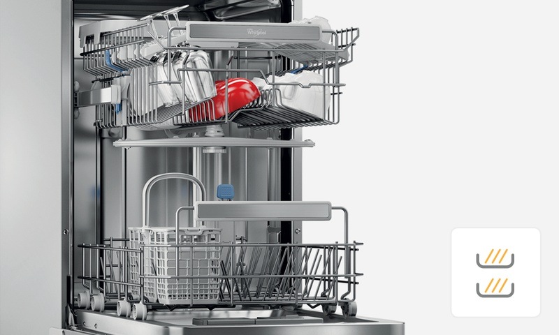 Umývačka riadu Whirlpool WSFO 3O23 PF biela Funkce Multizone