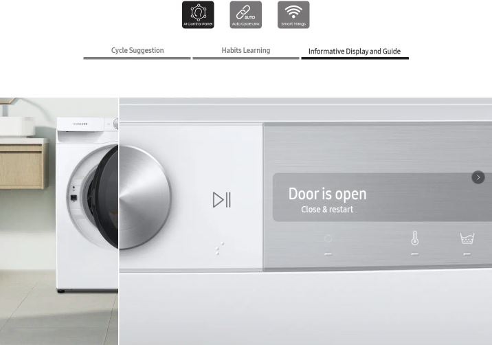 Práčka so sušičkou Samsung WD10T734DBH/S7 biela