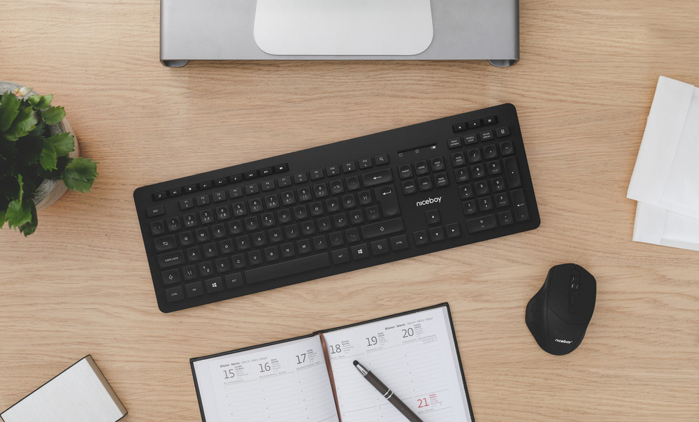 Klávesnica Niceboy Office K10 Comfort čierna Klávesnica Niceboy Office K10 Comfort čierna