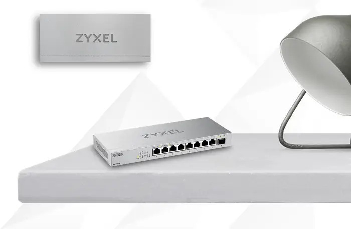 Switch ZyXEL XMG-108 strieborný Switch ZyXEL XMG-108 strieborný