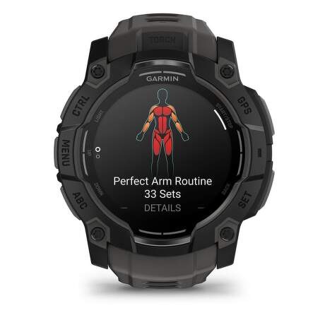 Chytré hodinky Garmin Instinct 3 - 45 mm AMOLED - Black / Black Band