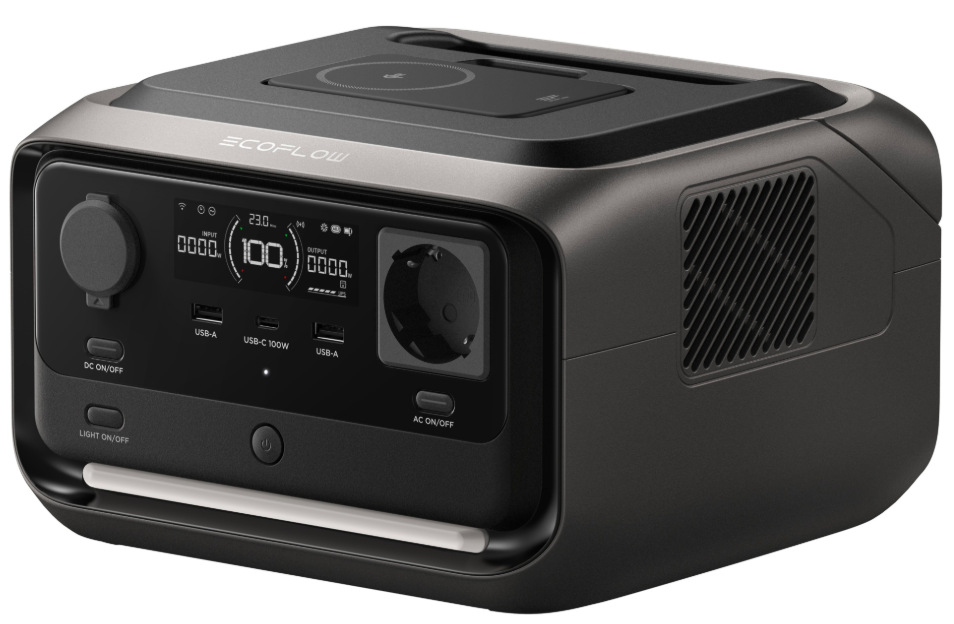 Nabíjacia stanica EcoFlow RIVER 3 Max Plus Wireless - čierna