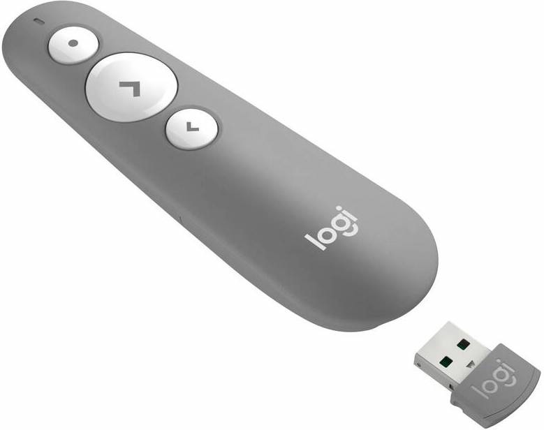 Prezentér Logitech R500s Laser sivý Prezentér Logitech R500s Laser sivý