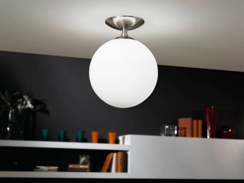 LED stropné svietidlo Eglo Rondo biele/kovové