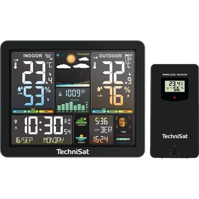 Meteorologická stanica Technisat IMETEO 500 čierna