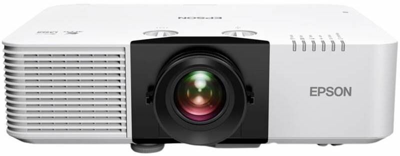 Laserový projektor Epson EB-L690U v bielej farbe s technológiou 3LCD a vysokým jasom 6 500 lúmenov