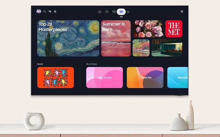 Televízia Samsung QE43QN70H múdra domácnosť interiér