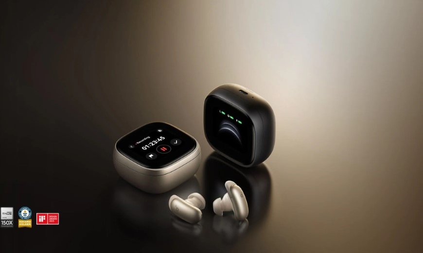 Slúchadlá Anker soundcore Liberty 5 Pro Max čierna Puzdrá s displejom a slúchadlá Anker soundcore Liberty 5 Pro Max
