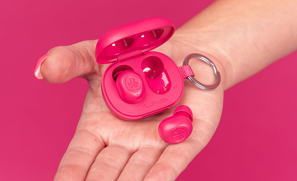 Slúchadlá JLab Mini True Wireless Earbuds ružová Slúchadlá JLab Mini True Wireless Earbuds ružová
