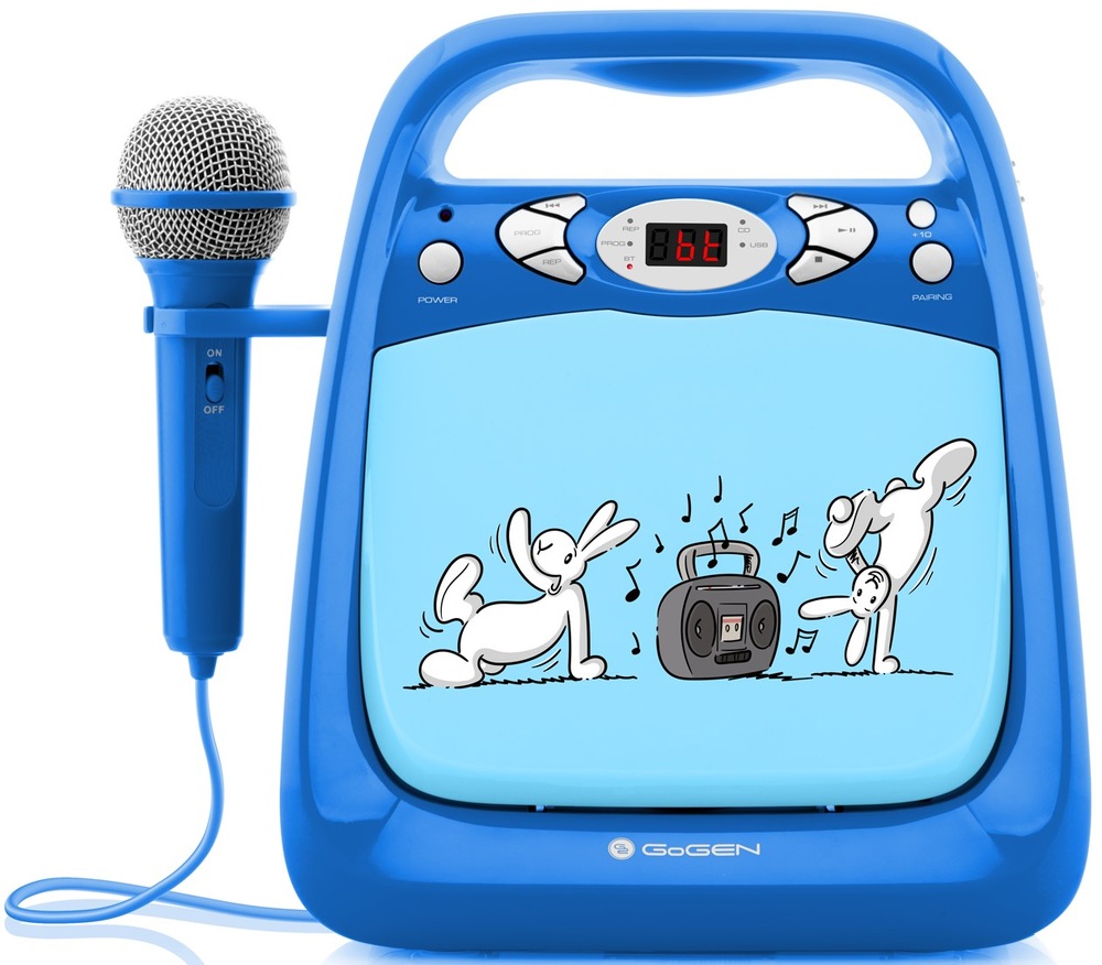 CD prehrávač GoGEN BOB A BOBEK KARAOKE modrý