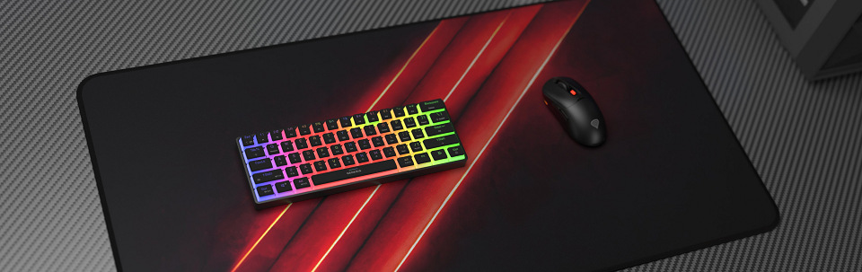 Klávesnica Genesis THOR 660 G2, RGB, Bluetooth, Gateron Red, US layout čierna Klávesnica Genesis THOR 660 G2, RGB, Bluetooth, Gateron Red, US layout čierna