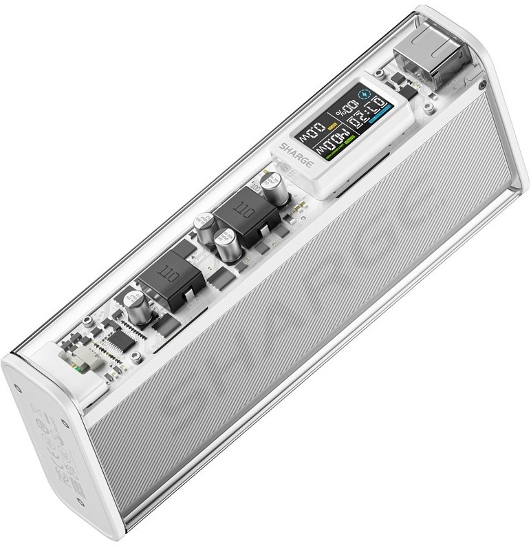 Powerbanka Sharge Shargeek 140W 20000 mAh - strieborná