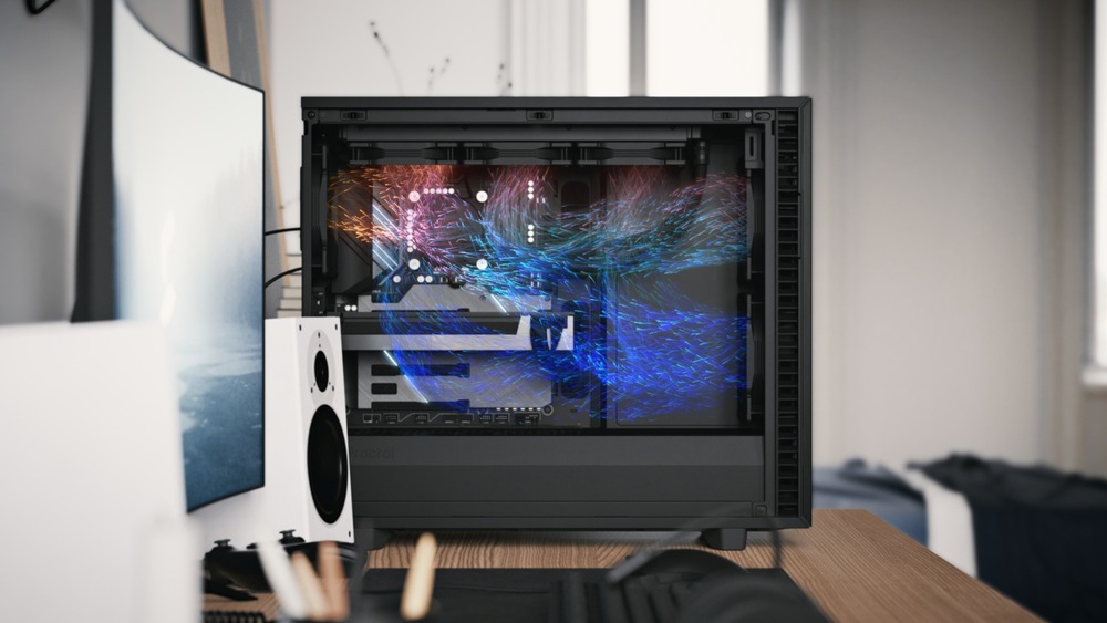 Case FRACTAL DESIGN Define 7 Tempered Glass Clear Tint biela Fractal Design Define 7 Tempered Glass Clear Tint