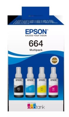 Cartridge Epson 664 EcoTank 4-colour multipack (280 ml)