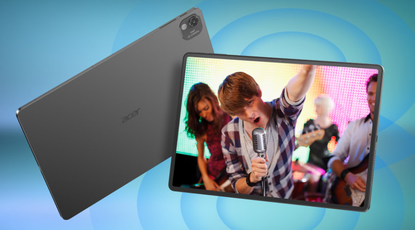 Acer Iconia Duo S12 zaujme aj z hľadiska multimediálnej výbavy – napríklad stereo reproduktory