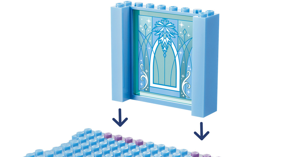 Stavebnica LEGO® │ Disney Ledové království 43281 Elsin ledový palác a jízda na sněhu Sedem postáv a množstvo doplnkov umožní deťom zakaždým vytvoriť nové situácie a rozvíjať kreativitu.