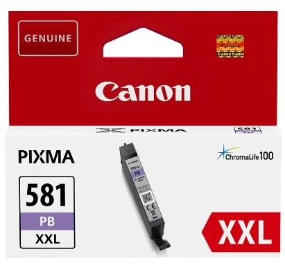 Cartridge Canon CLI-581XXL PB, 9140 strán - foto modrá