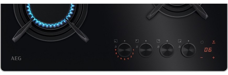 Plynová varná platňa AEG Mastery HKB64453NB čierna