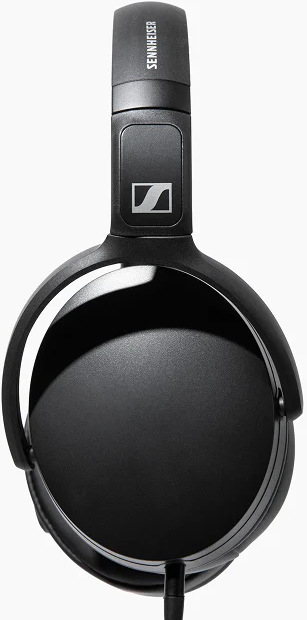 Slúchadlá Sennheiser HD400U čierna Pohľad zo strany na ľahké a príjemné slúchadlá Sennheiser HD400U