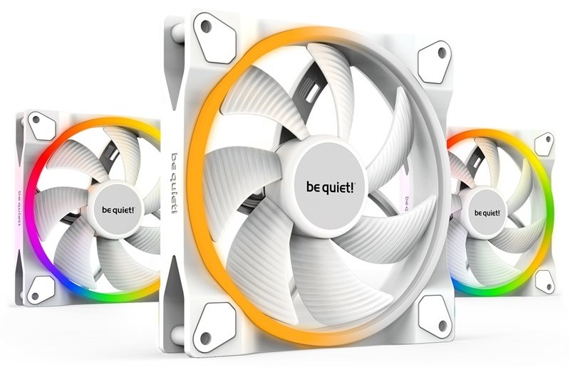 Ventilátor be quiet! Light Wings PWM 140mm (3 ks) biely