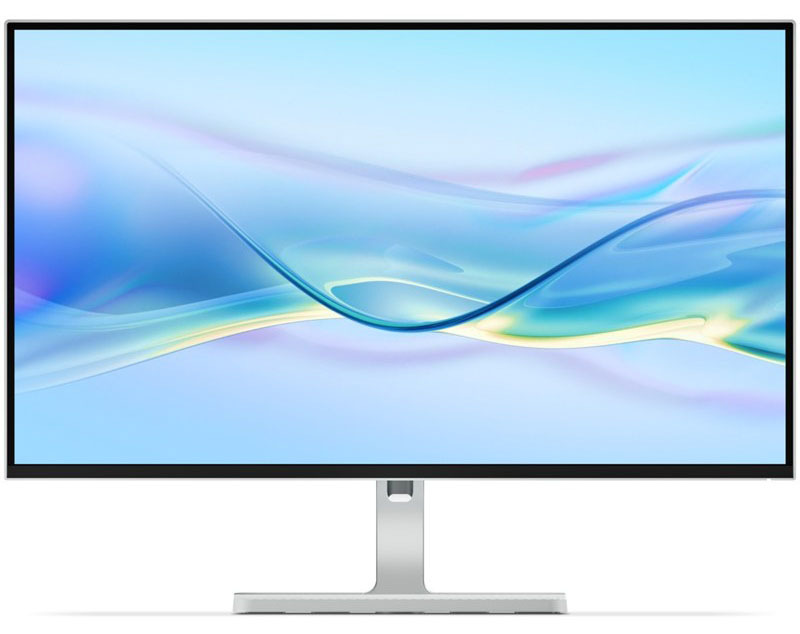 Multimediálny monitor Lenovo L27h-4A v šedej farbe.