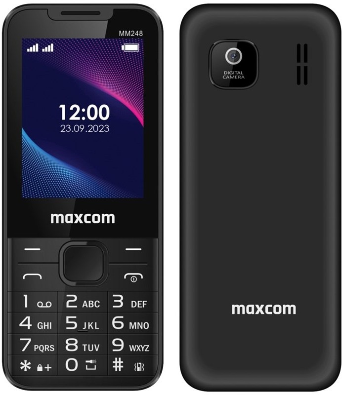 Mobilný telefón MaxCom Classic MM248 - čierny