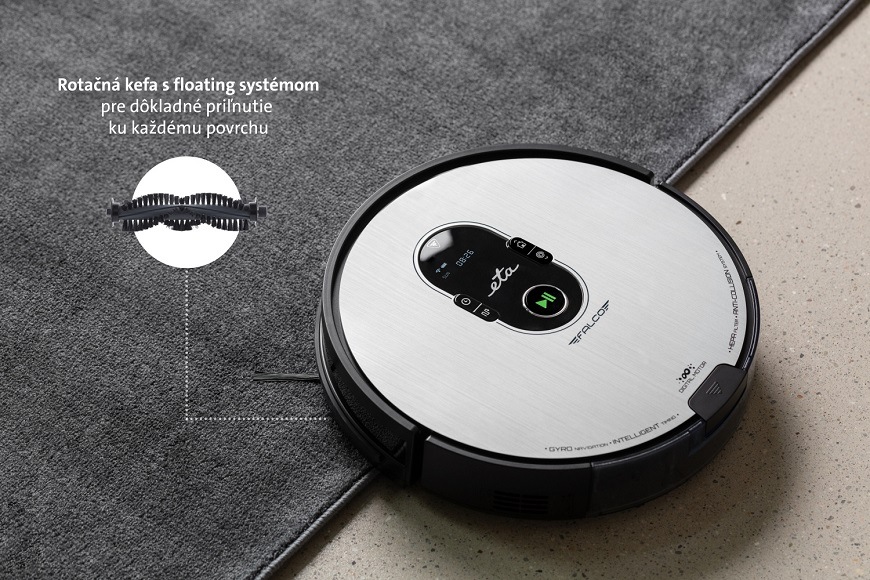 Robotický vysávač ETA Falco Smart 251590000 čierny/strieborný Robotický vysávač ETA Falco Smart 251590000 čierny/strieborný