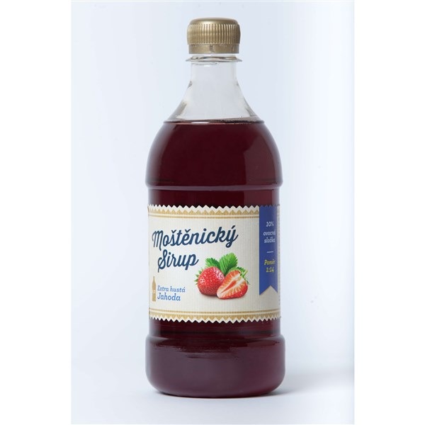 Sirup Moštěnický Sirup Jahoda Moštenický sirup JAHODA