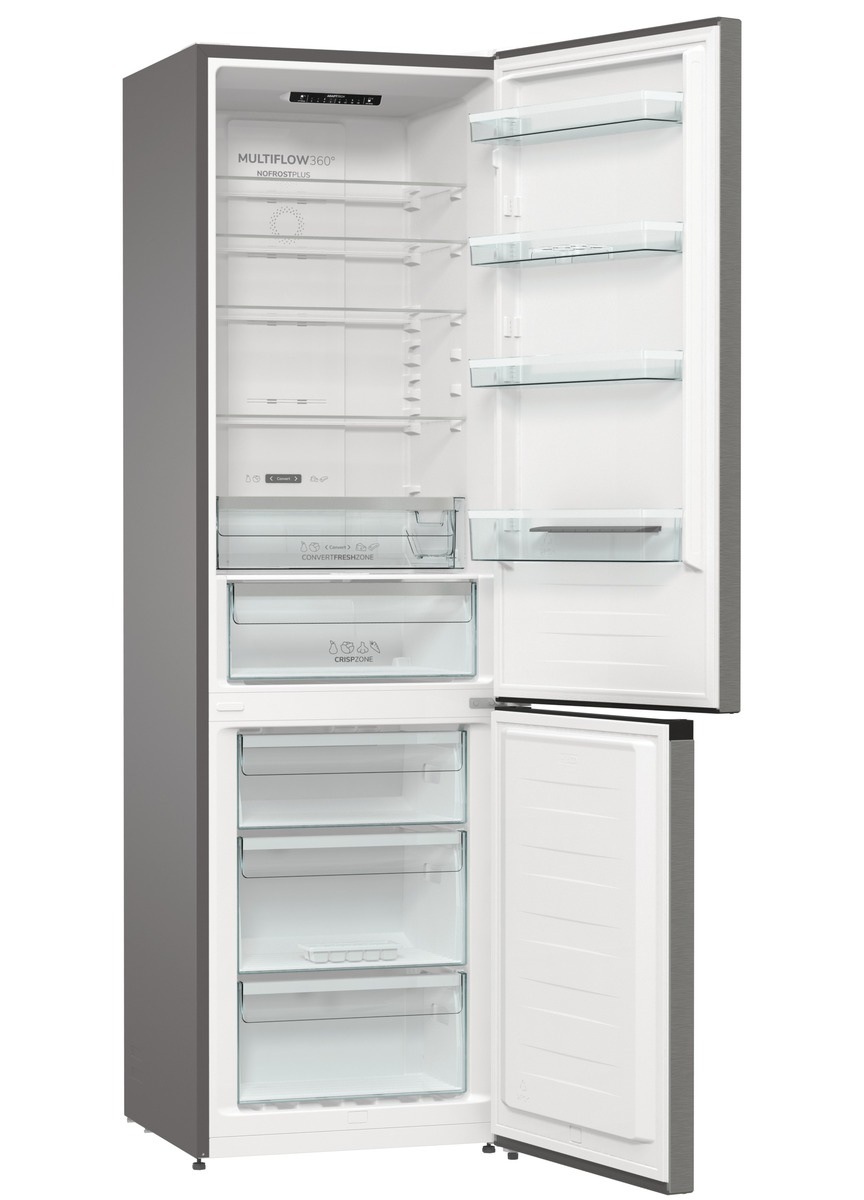 Chladnička s mrazničkou Gorenje G600 N62CS2XL4 nerez Kombinovaná chladnička Gorenje N62CS2XL4, nerez, Slot-In systém umožní vsunúť chladničku do kuchynského výklenku