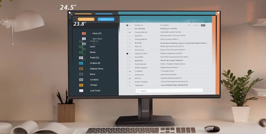 Monitor MSI PRO MP252 E2 čierny Monitor MSI PRO MP252 E2 čierny