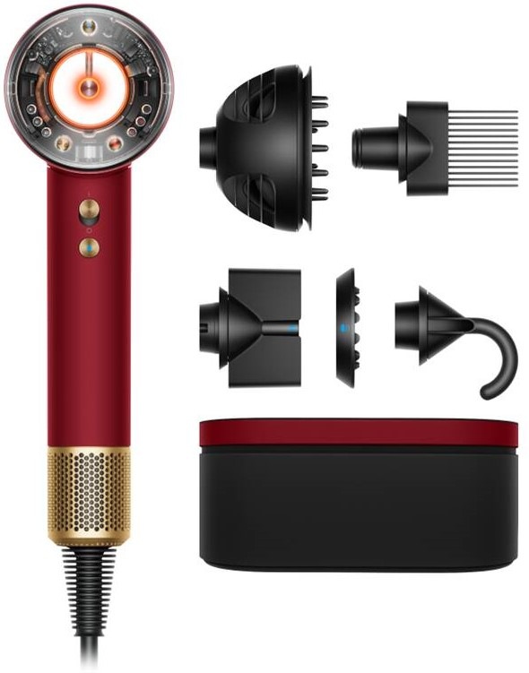 Fén Dyson Supersonic Nural HD16 T1/T2 red velvet/gold červený/zlatý