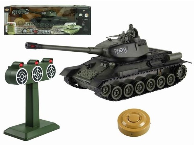 RC tank YAKO TOYS Russia T34 1:24
