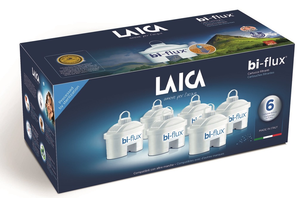Filter na vodu Laica Bi-flux univerzálny F6M, 6 ks biely Filter na vodu Laica Bi-flux univerzálny F6M, 6 ks biely