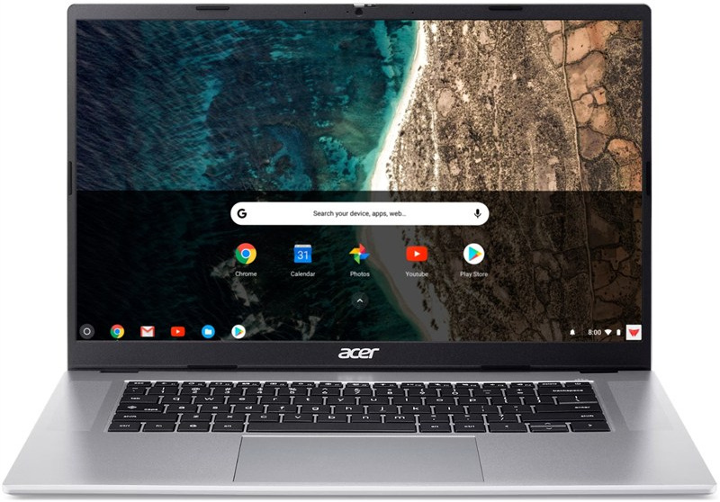 Notebook Acer Chromebook 315, strieborná farba