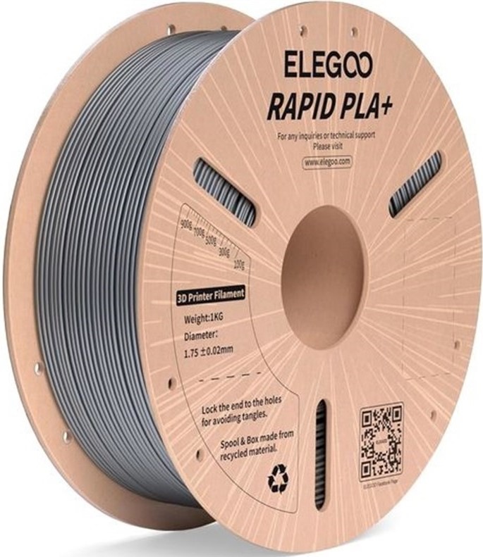 Tlačová struna Elegoo Rapid PLA+ 1,75mm - strieborná