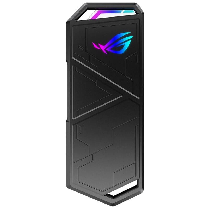 Externý rámček Asus ROG STRIX ARION SSD NVME AURA case, USB-C 3.2, M.2 NVMe SSD kovový box, dĺžka 30-80 mm, AURA RGB čierny