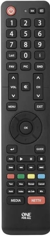 Diaľkový ovládač One For All pre HISENSE TV - čierny