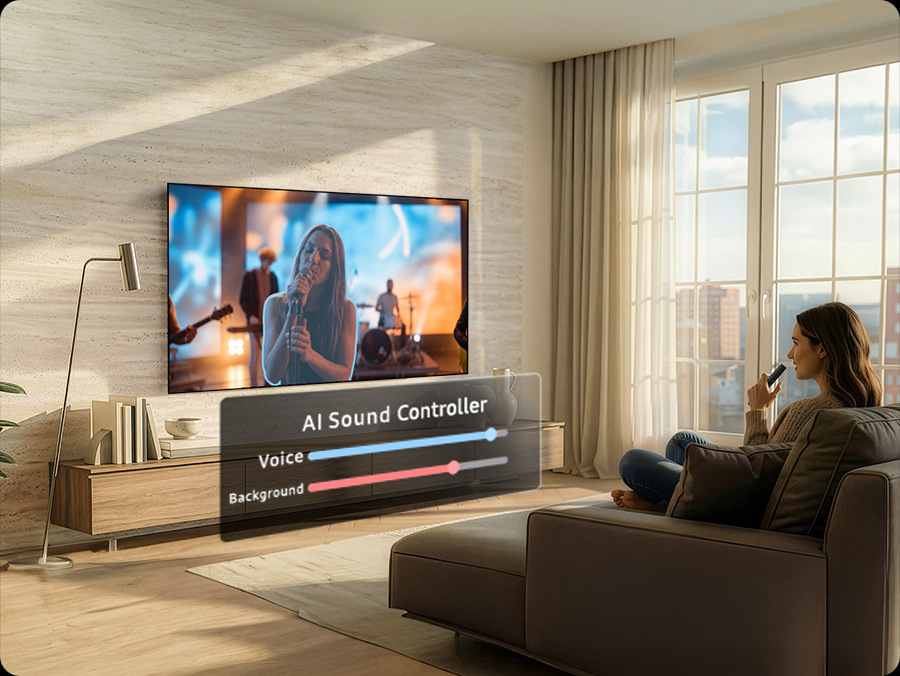 Televízia Samsung sledovanie v obývačke