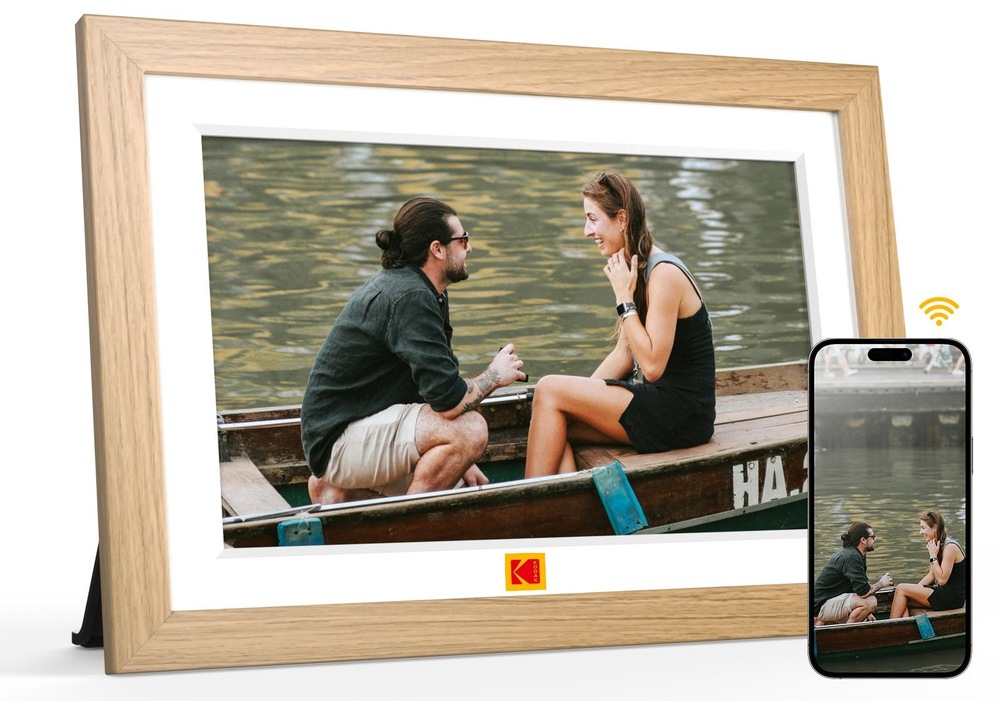 Fotorámik digitálny Kodak RCF-1018W sa ovláda jednoducho dotykovým displejom