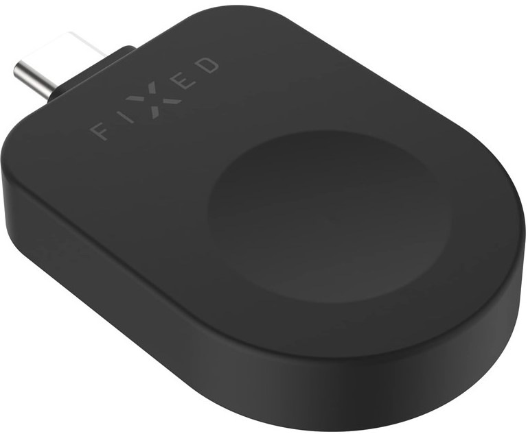 Nabíjací adaptér FIXED USB-C na Apple Watch kompatibilný s Powerstation Uni - čierny